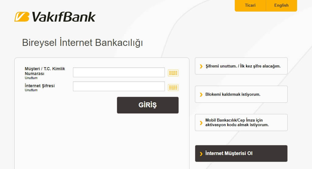 Vakıfbank İnternet Bankacılığı Kurumsal Giriş Nasıl Yapılır?